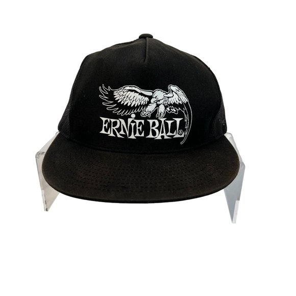 Ernie Ball Accessories Ernie Ball Trucker Hat Black White Eagle